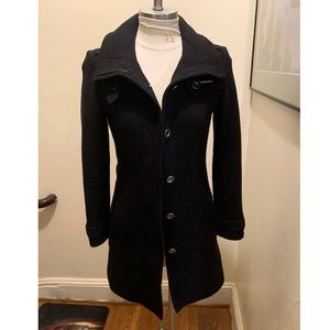 Black Wool Burberry Coat size 4